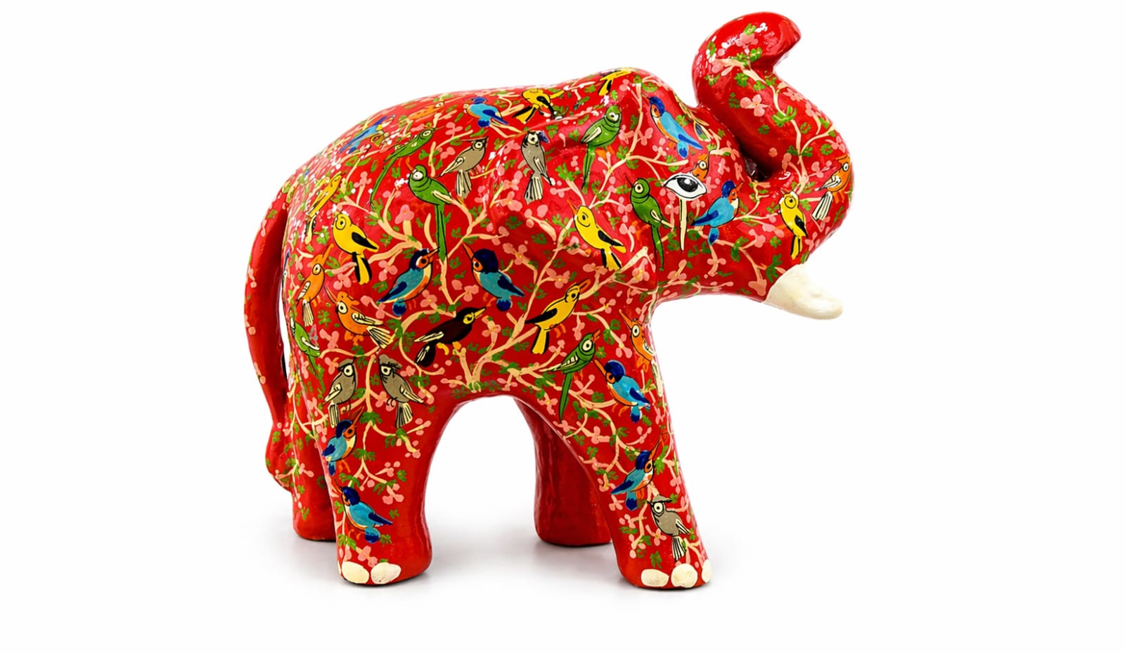 Paper mache elephant sculpture, Handmade Elephant ,hand painted paper mache sculpture from Kashmir